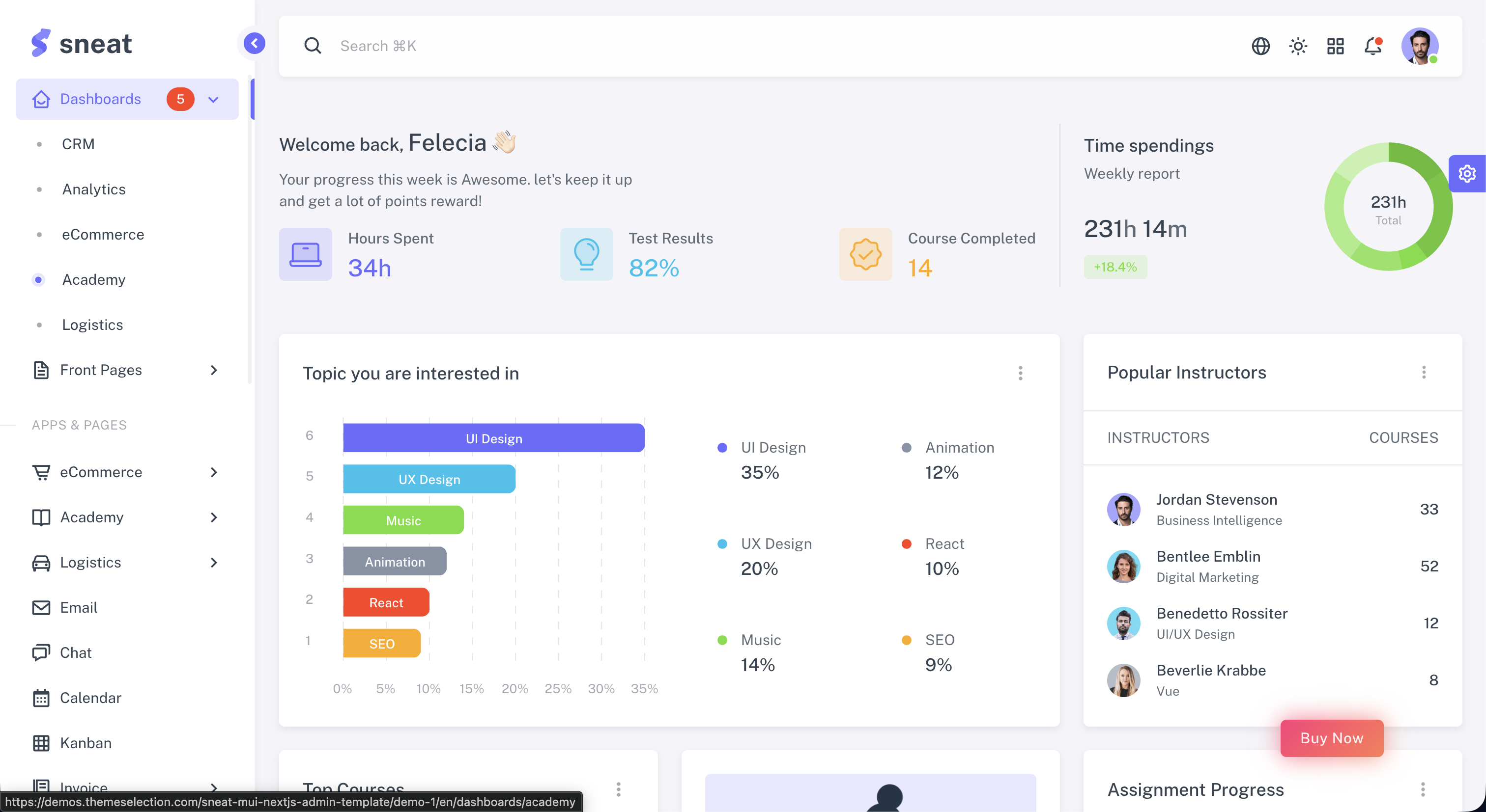 React Admin Templates screenshot 4