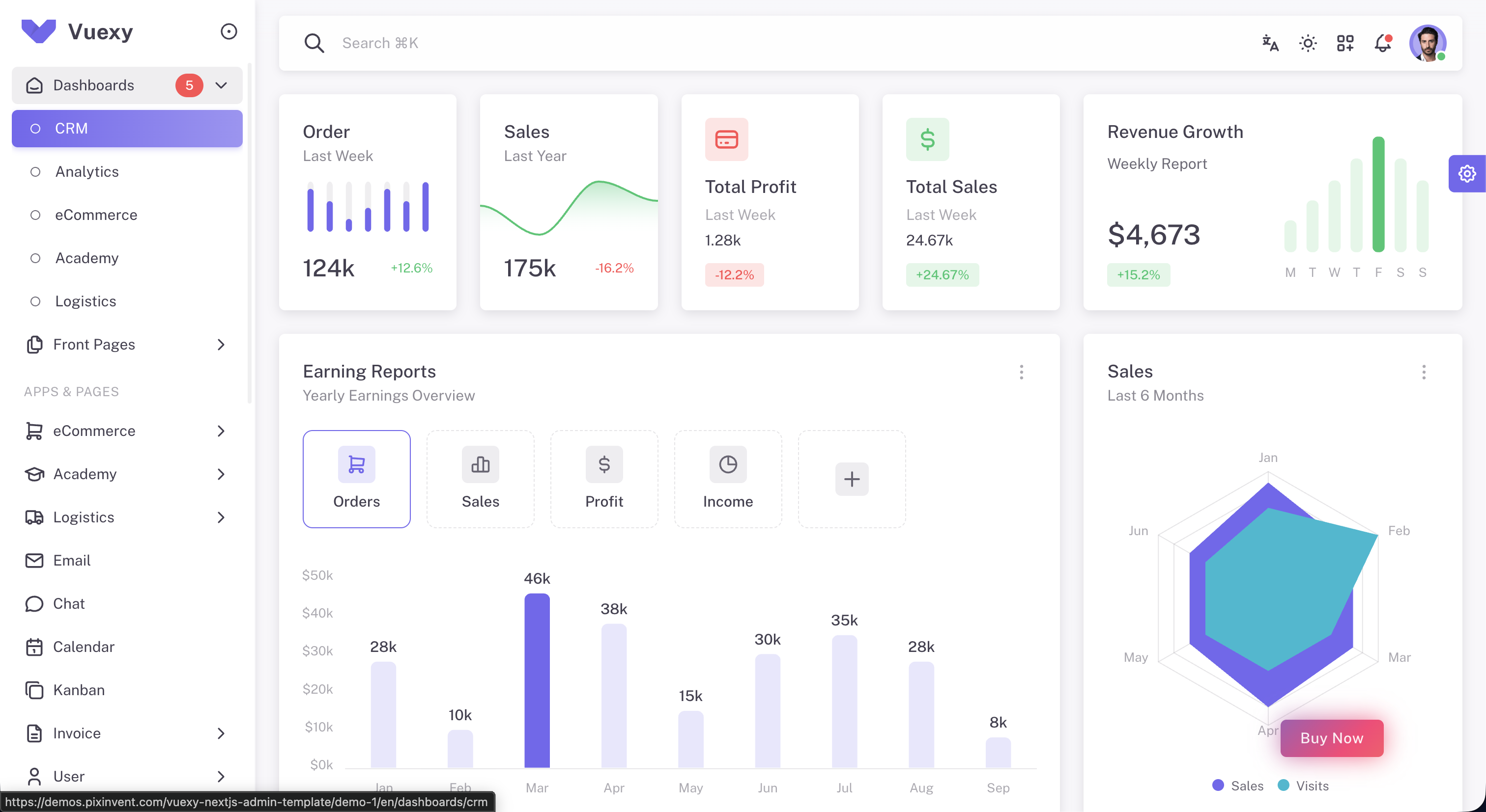 React Admin Templates screenshot 5