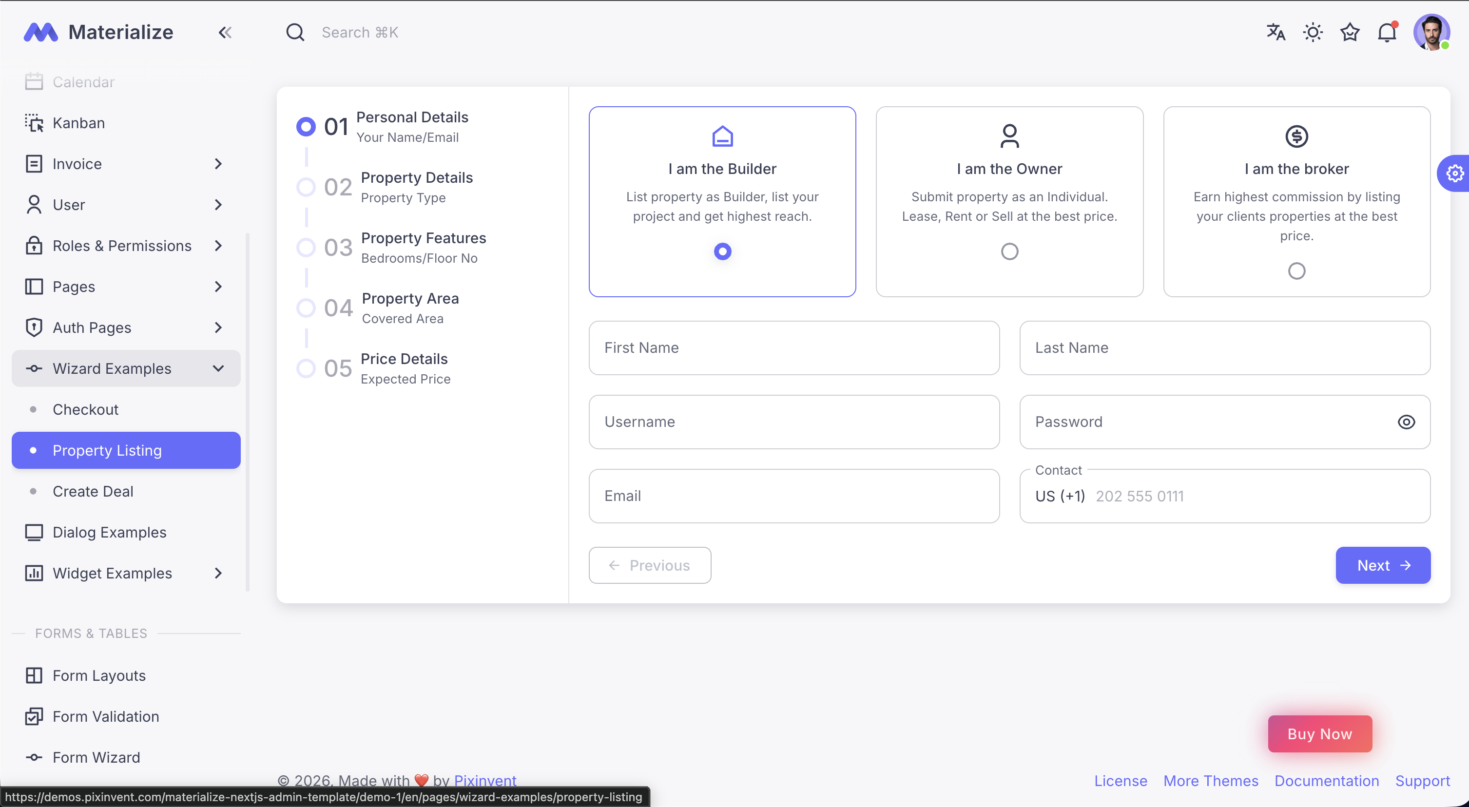 React Admin Templates screenshot 9